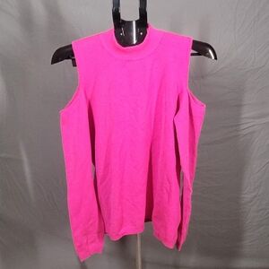 Women's Pink Cold Shoulder Top by Gianni Bini